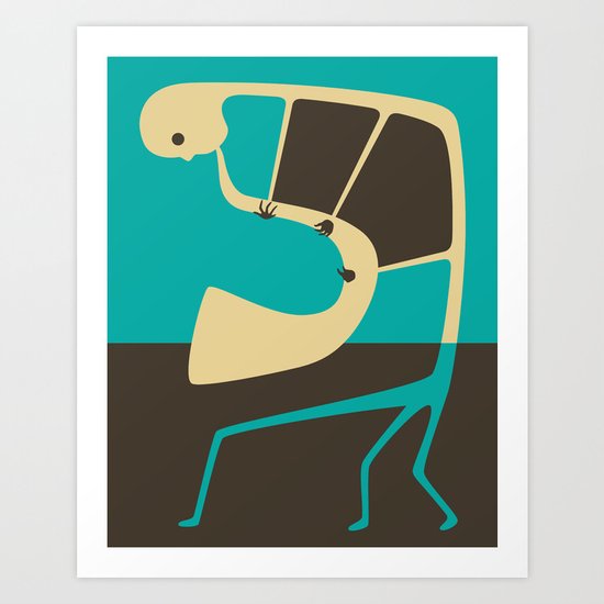 Blues' Sax Art Print