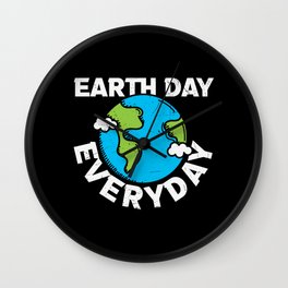 Earth Day Everyday Wall Clock