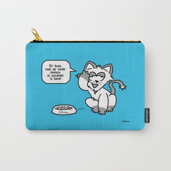 the wise cat - light and darkness Carry-All Pouch