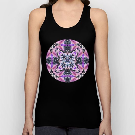 Kaleidoscope of night flowers Unisex Tank Top