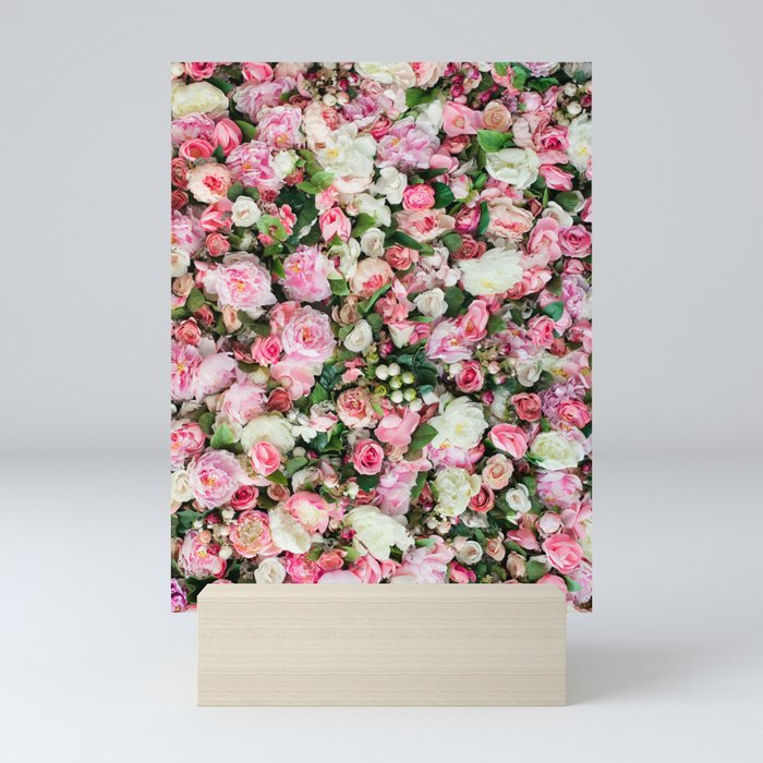 Pink Summer Flowers Mini Art Print