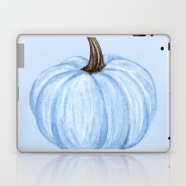 Watercolor Blue Pumpkin Laptop Skin