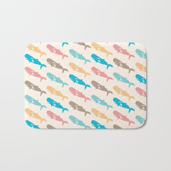 Pastel Marine Pattern 10 Bath Mat