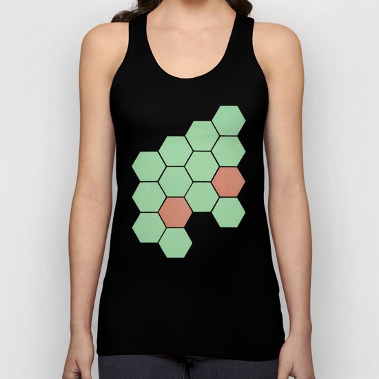 Mint Honeycomb Unisex Tank Top