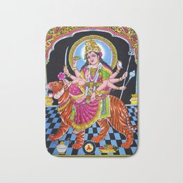 Goddess Durga Bath Mat | Mata, Holi, Adi Parashakti, Shakti, Devi, Kaushiki, Kali, Chandi, Deepvali, Maa 