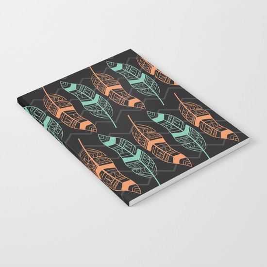 Feather in lines Notebook
