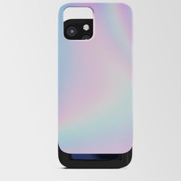 Holographic Pastel Colorful Iridescent Minimal Background iPhone Card Case