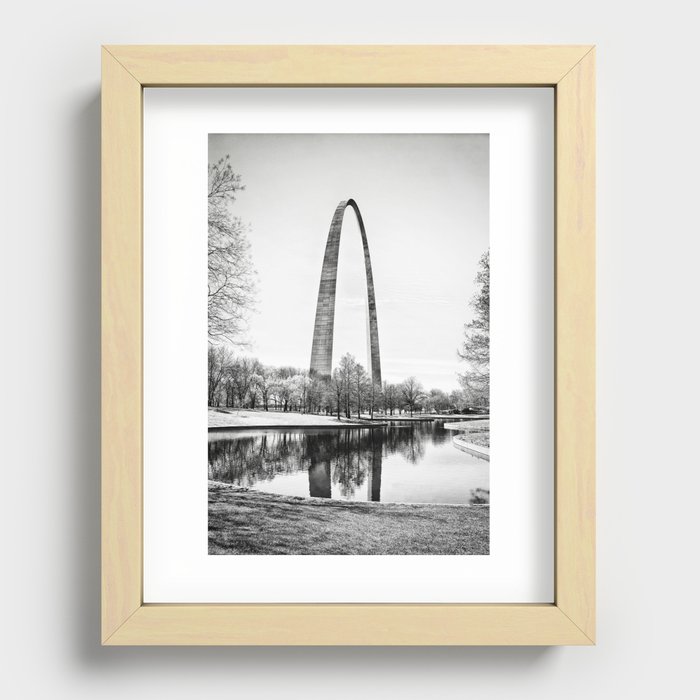 The St. Louis Arch Recessed Framed Print