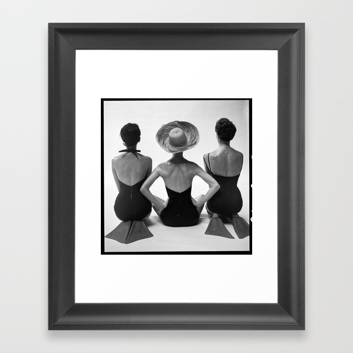 Vintage Swimsuit Fashion  Framed Art Print