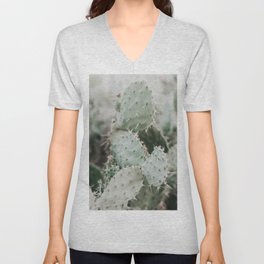 Cactus Closeup V Neck T Shirt