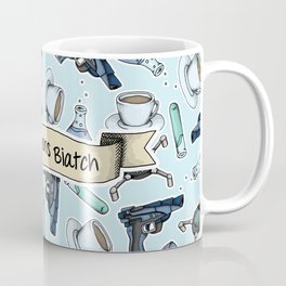 FitzSimmons Biatch Pattern Coffee Mug