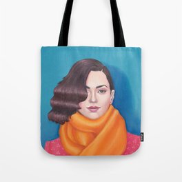 The Orange Scarf Tote Bag
