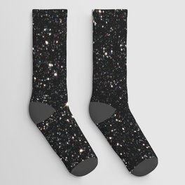 black glitter night  Socks