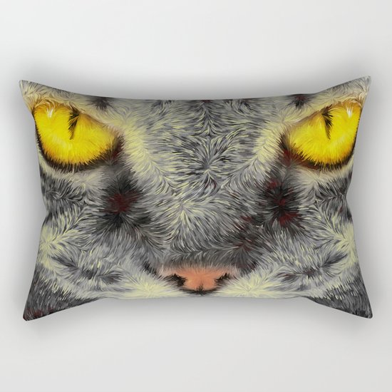 Gato Loco Rectangular Pillow