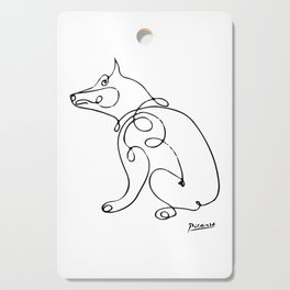 Picasso - Dog Artwork, Animals Line Sketch, Tshirts, Prints, Posters, Bags, Men, Women, Kids Cutting Board