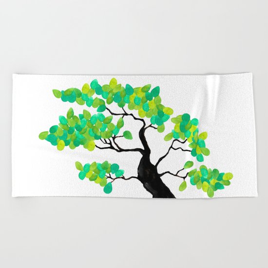 Organic Bonsai Beach Towel