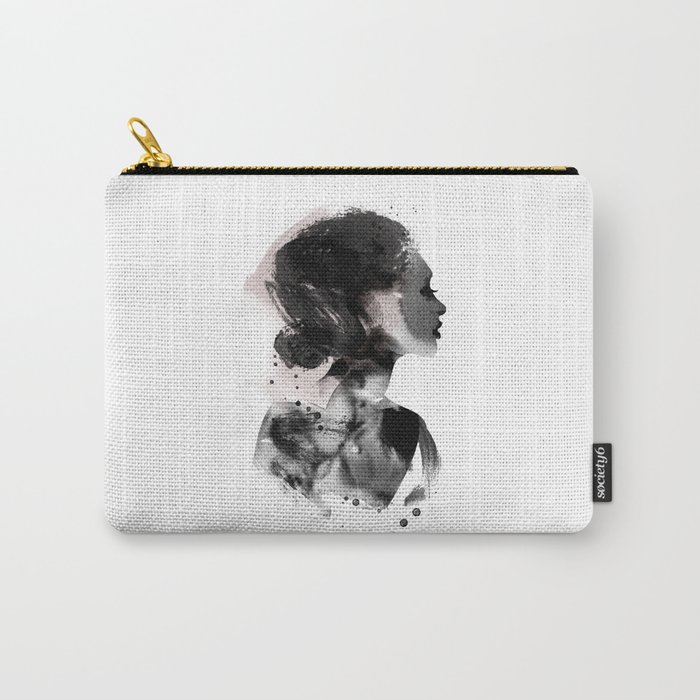 Lady in Profile Carry-All Pouch
