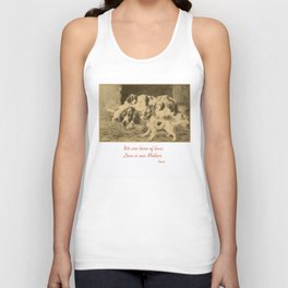 English Setter puppies & Mother's Day quote Unisex Tank Top