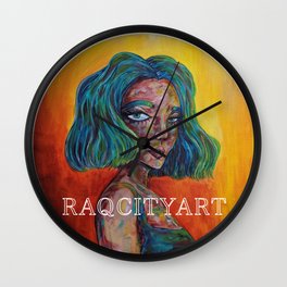 RaqCityArt Logo Wall Clock