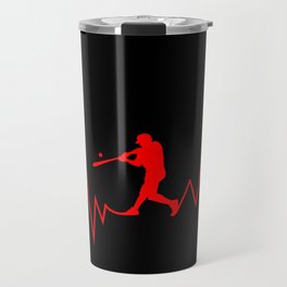 Baseball Heartbeat product Cool Gift for Sport Lovers Travel Mug
