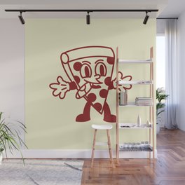 Pizza Character Wall Mural