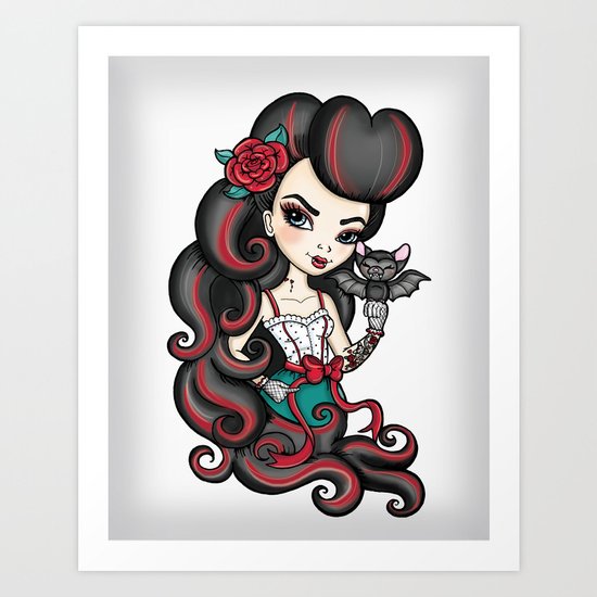 The Bat Mistress Art Print