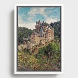 Castle Eltz - Moody Landscape Film Art of Germany Framed Canvas