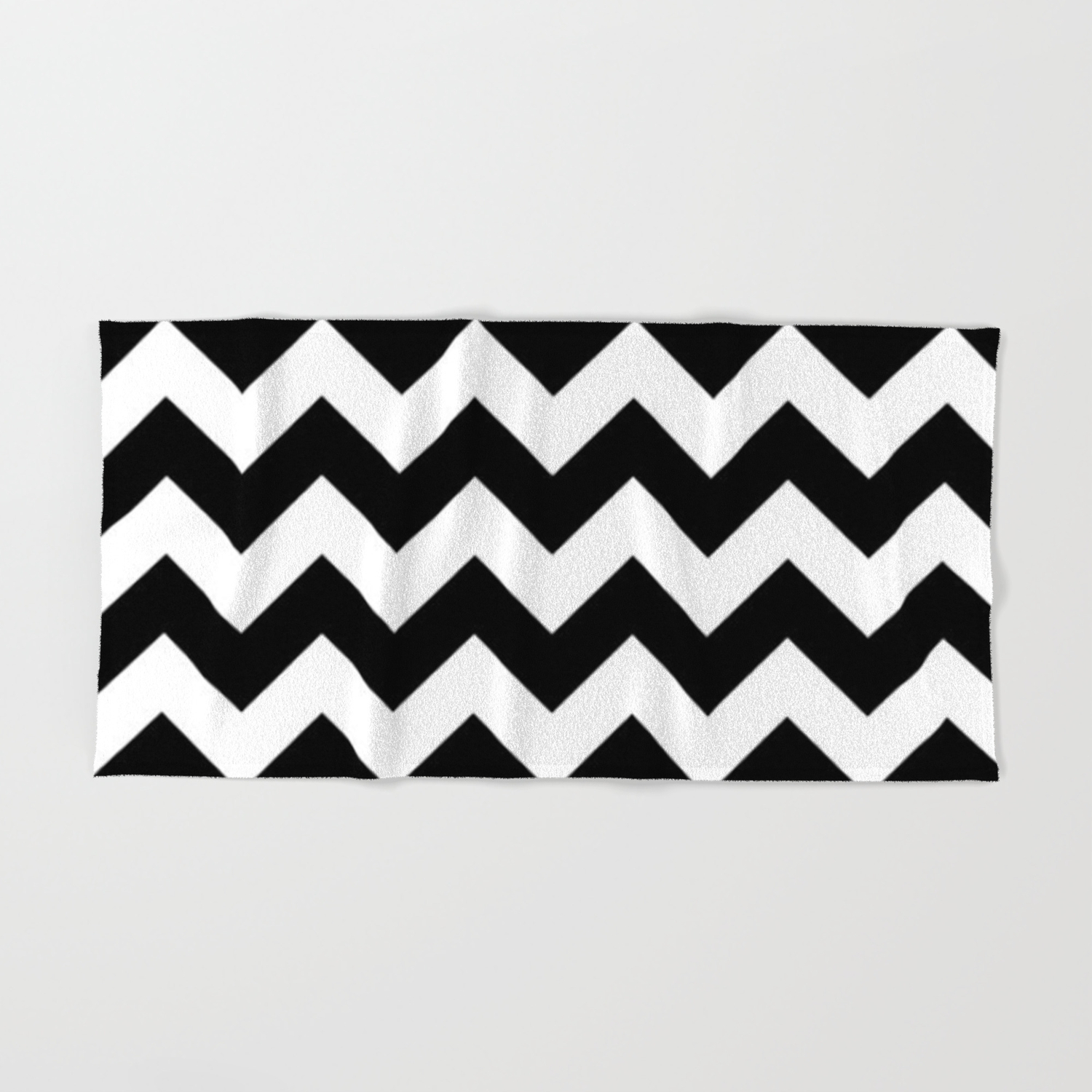 black and white chevron bath towels