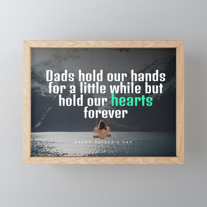 Our Hearts (Father's Day) Framed Mini Art Print