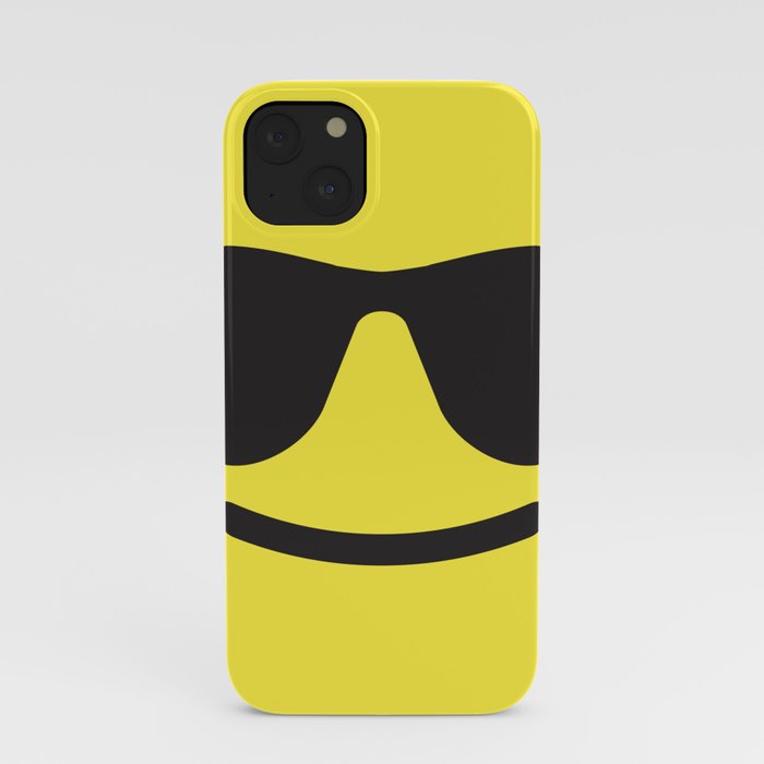 Smiling Sunglasses Face Emoji iPhone Case