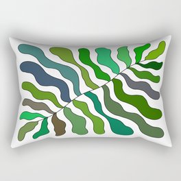 Green LEAF Rectangular Pillow