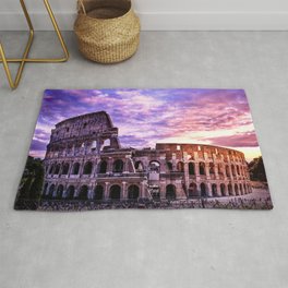 Colosseum at sunset Rug