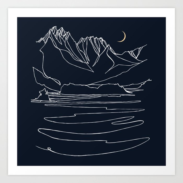 Goodnight Moon :: Whistler, BC Art Print