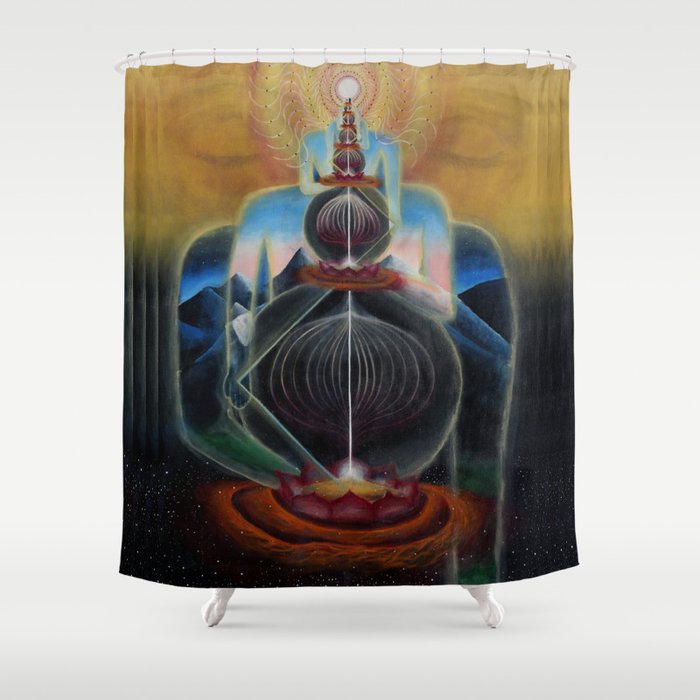 The Art of Acceleration Shower Curtain
