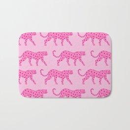 Pink Love Cheetahs Bath Mat