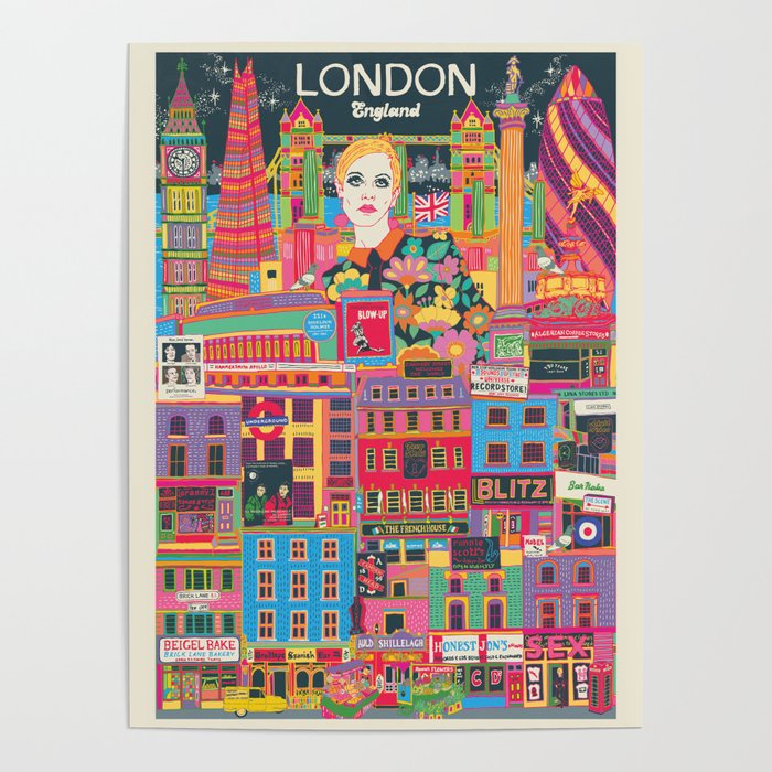 London - England - Travel Poster