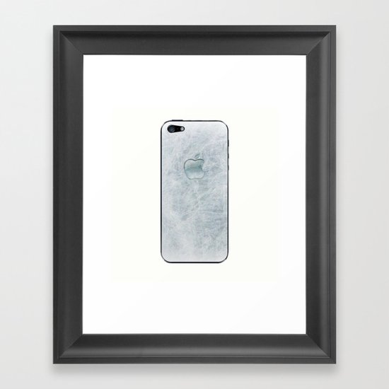 FROZEN APPLE Framed Art Print