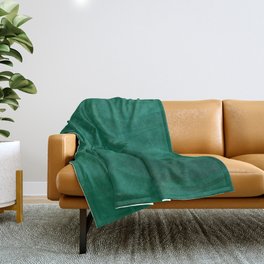 Swirl Marble (emerald green) Throw Blanket