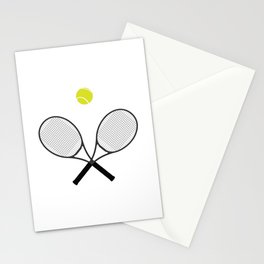 Tennis Racket And Ball 2 Stationery Card