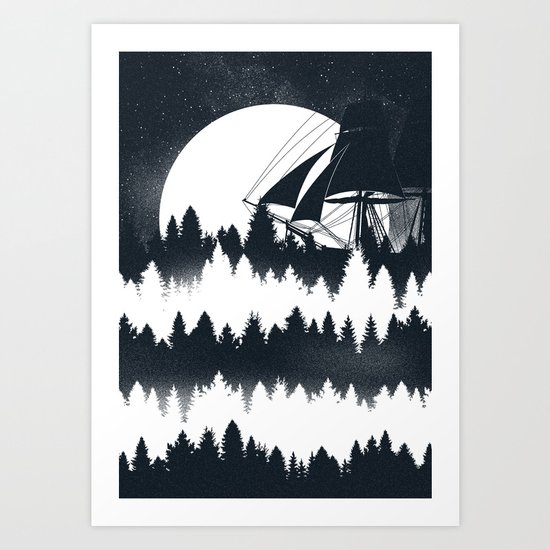 Forest Wave Art Print