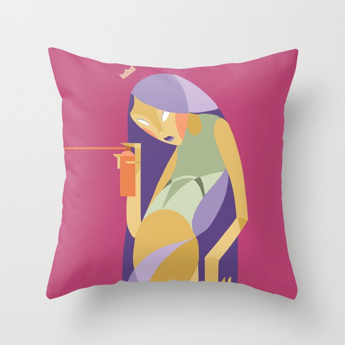 Duster Highness Throw Pillow