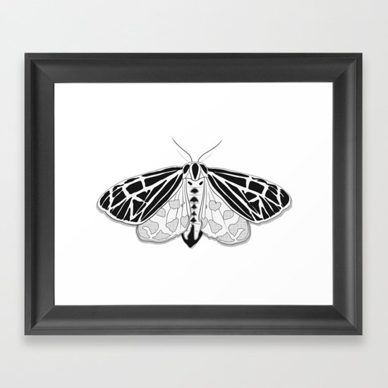 Virgin Tiger Moth Framed Art Print