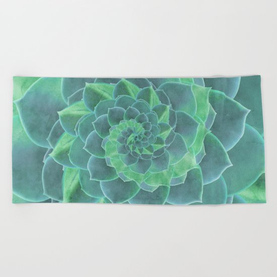 Succulent Rhapsody Beach Towel