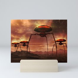 Alien Tripods Mini Art Print