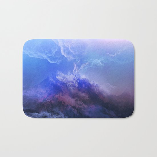 purple mountains Bath Mat