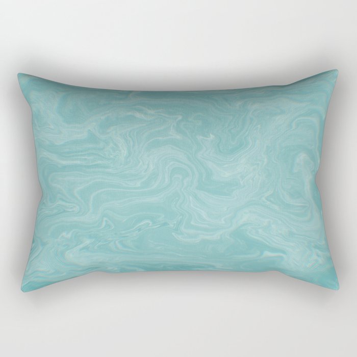 Blue marble texture. Rectangular Pillow