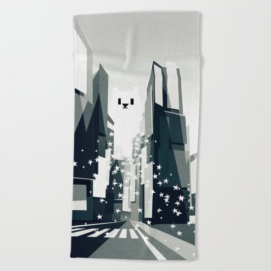 Yeti coming to town. Beach Towel