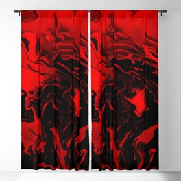 Vampire - red and black gradient swirl pattern Blackout Curtain