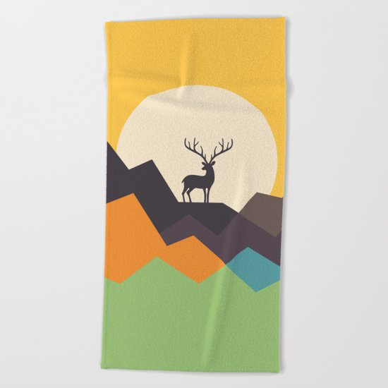 Deer Beach Towel
