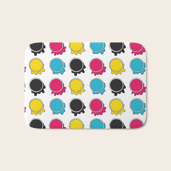 Spilled Ink Bath Mat